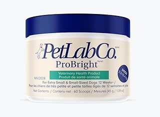 PetLab Co. ProBright Dental Powder - Dog Breath Freshener - Teeth Cleaning Made Easy β Targets Tartar & Bad Breath - Formulated for Small and Extra-Small Dogs