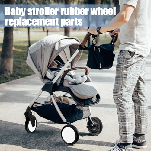 Roue de poussette pour bébé en caoutchouc Flylin : pièce arrière de rechange avec outils
