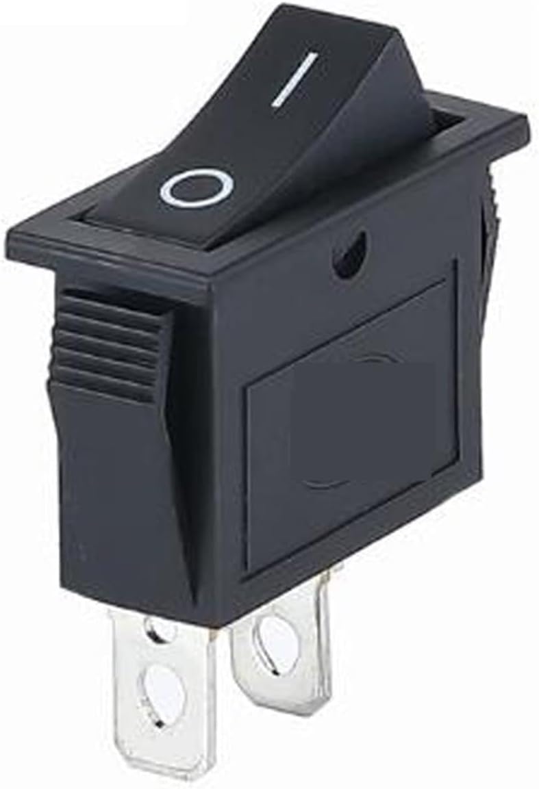 1PCS KCD3 Rocker Switch ON-Off ON-Off-ON 2 Position 3Pins Electrical Equipment with Light Power Switch 16A 250V / 20A 125V AC(2D 3PIN Black)