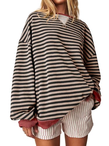 Striped Oversized Sweatshirt Striped Oversized Sweatshirt