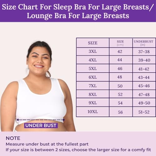Image of Adira | Plus Size Sleeping Bra for Women | Plus Size Bra | Slip On Bras to Wear at Home | Comfortable Bra | Wirefree & High Coverage | Sleep Support | Avoids Stretch Marks | Pack of 2