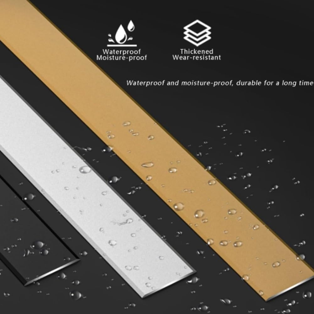 Profilé de Transition Pour Seuil de Porte, 3 X 90 Cm, Pour Moquette, Carrelage, Stratifié, Bois, Métal, Etc./Sier/W:60Mm