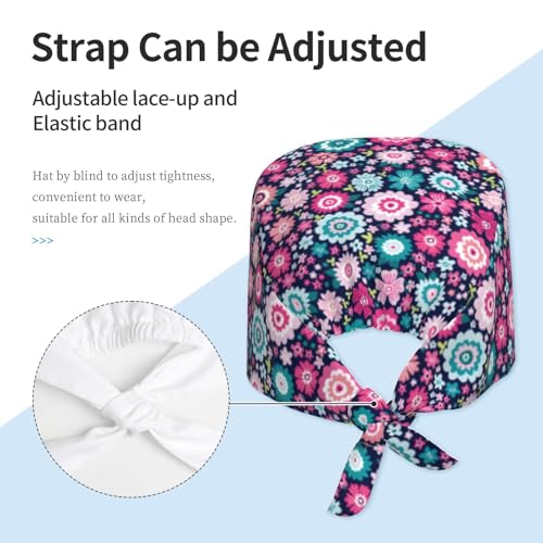 Image of Unisex Adjustable Surgical Sweatband - Elastic Bandage Cap - Scrub Caps for Nurse Working Cap