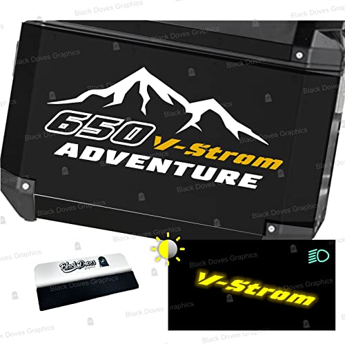 ✅ adesivi compatibili con Suzuki V-Strom 650 per VALIGIE originali, LATERALI TREKKER OUTBACK and Motorcycle Panniers.
