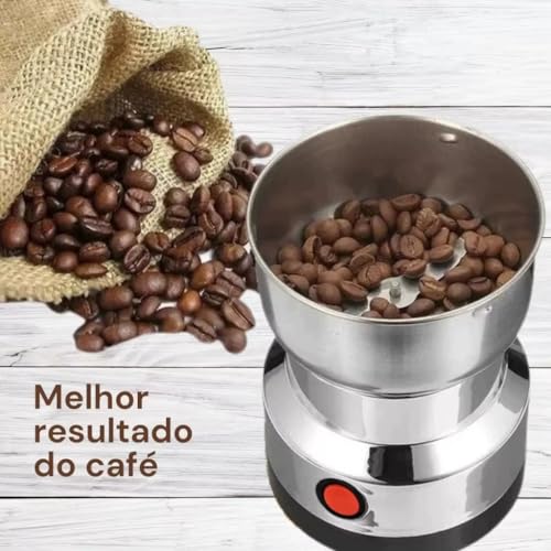 Moedor Elétrico Multiuso: Café, Grãos, Sementes, Ervas Triturador Elétrico Potente: Moagem Precisa p