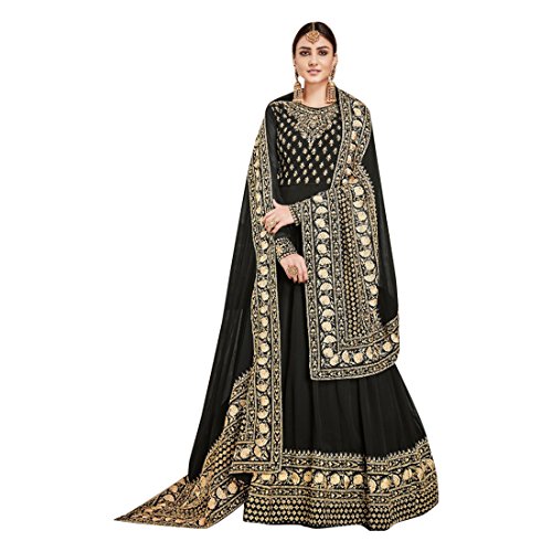 Traje Anarkali salwar de diseñador paquistaní vestido largo de fiesta indio cosido a medida