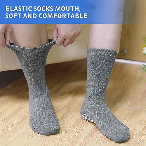 Image of Artfasion Non Slip Socks Men: Grip Anti Slip Socks for Seniors Hospital Yoga Pilates
