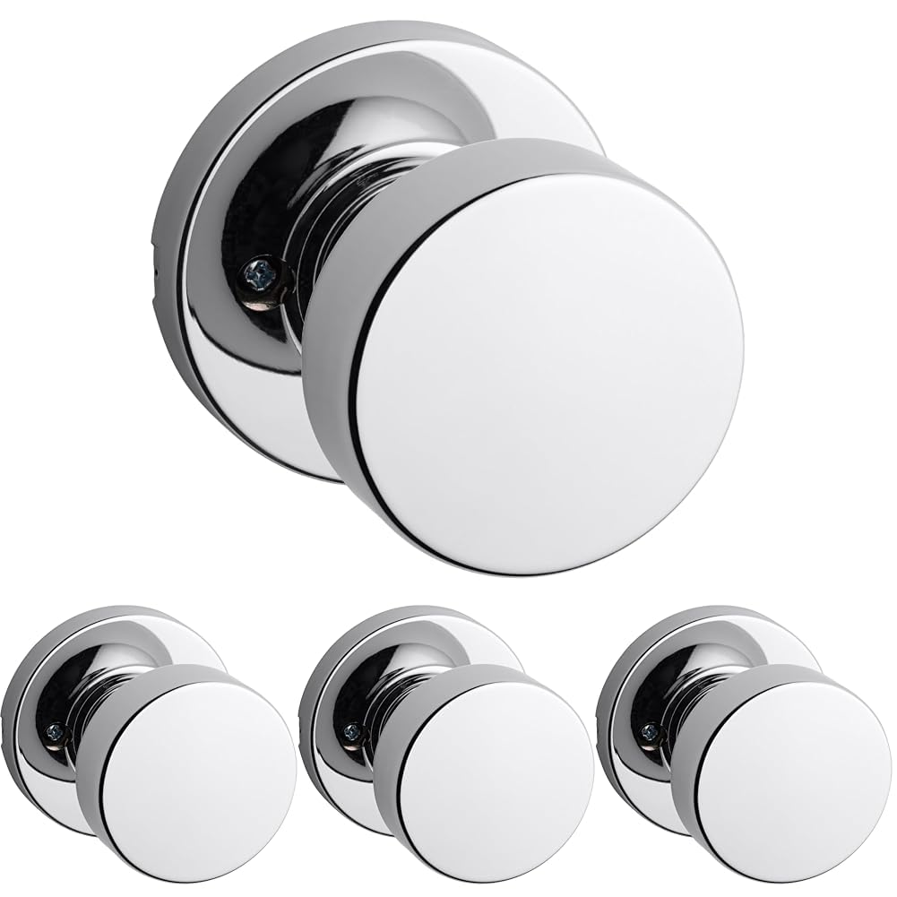 Kwikset Pismo Satin Brass Door Knob - Non-Locking -11