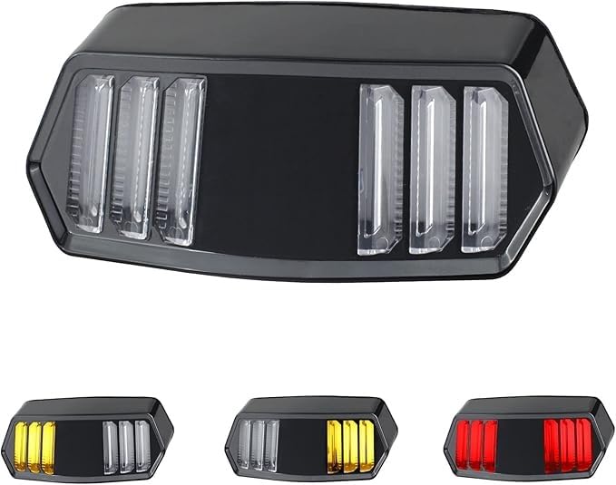 Mustang Design LED Tail Light for Motorcycles – High-Brightness Rear Brake Lamp with Stylish Sequential Look, Universal Bike Compatibility (Black)-image-17