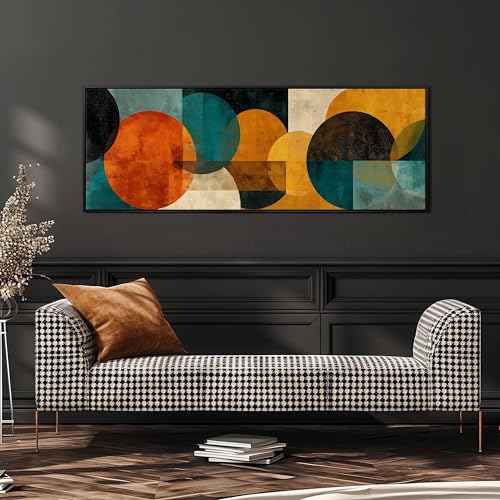 Tableau style milieu du siècle pour habiller un grand mur vide horizontal