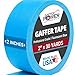 REAL Professional Grade Gaffer Tape By Gaffer Power, Made in the USA, BLUE FLUORESCENT 2 Inches by 30 Yards, UV Blacklight Reactive Fluorescent, Heavy Duty Gaffers Tape, Non-Reflective, Multipurpose.