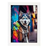 IMPRESIÓN EN PAPEL Y TINTAS PREMIUM: Todas Nuestras Láminas están Impresas con Tintas Resistentes Xerox en Papel Antalis de 250 Gramos con Certificaciones FSC y Ecolabel - Preciosas Láminas de Papel Ideales para Decorar tu Hogar con Inspiración en Nuestras Diversas Colecciones - Llena las Paredes de tu Dormitorio, Salón o Recibidor, tu Estudio, Tienda o Negocio con Nuestras Llamativas Combinaciones de Cuadros Modernos y Originales que son Última Tendencia Artística en Decoración de Interiores.