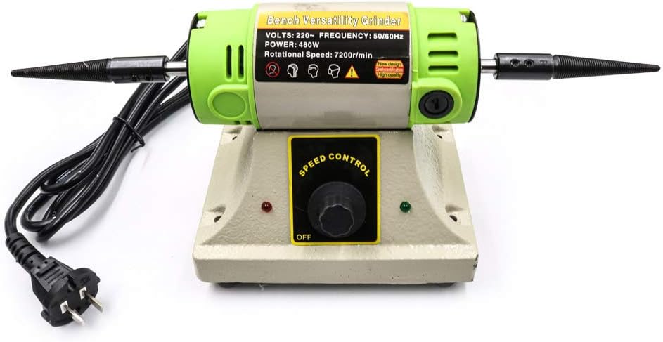 Electric Bench Grinder DIY Polishing Grinding Engraving Machine 110V 480W 7200RPM