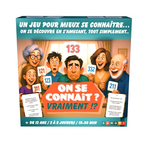 GAMOBI on SE CONNAÎT Vraiment ? – Jeu de Cartes drôle et Original pour soirées, Amis, Famille ou collègues – Jeu de société d’Ambiance idéal comme...