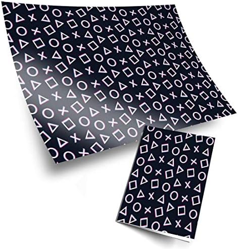4 x Large Wrapping Paper Sheets - 3D Style Computer Gaming Buttons Gamer - Kids Boys Girls Birthday Christmas Gift Wrap #170000