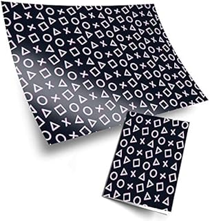 4 x Large Wrapping Paper Sheets - 3D Style Computer Gaming Buttons Gamer - Kids Boys Girls Birthday Christmas Gift Wrap #170000
