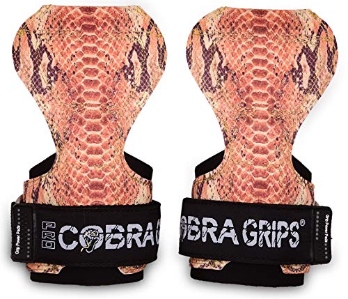 Image of Cobra Grips Weight Lifting Gloves with Adjustable Neoprene Padded Wrist Wraps - Heavy Duty Alternative to Power Lifting Hooks for Deadlifts