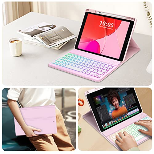 GOOJODOQ Tastiera Custodia per iPad 10.2 9a/8a/7a