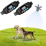 PUPKIDS Invisible Fence for 2 Dogs GPS Dog Collar Fence System with 3 Warning Modes - Electric Fence for Large Dogs