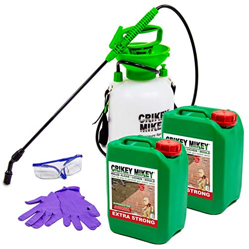 Crikey Mikey 10L Extra Strength Cleaning Kit - Kill Algae Lichen, Moss & Mould Within 24 Hours