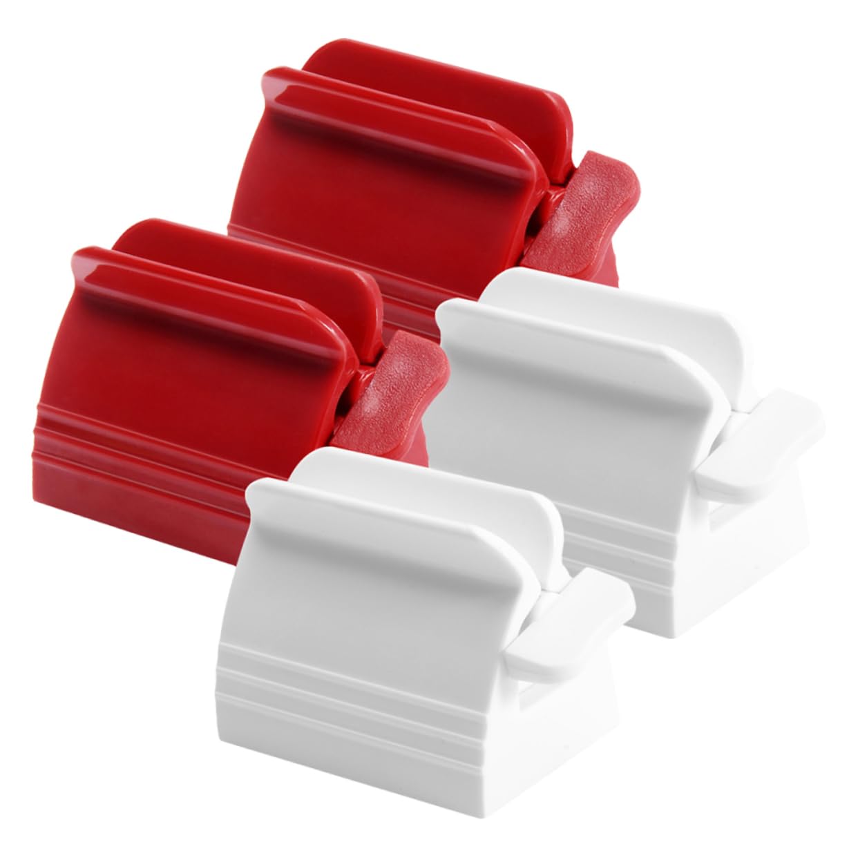 NOLITOY 4pcs Tube Squeezer Dispenser Toothpaste Pump Plastic Squeezer for Creams Ointments Hair Gel Multi-Function Facial Extruder