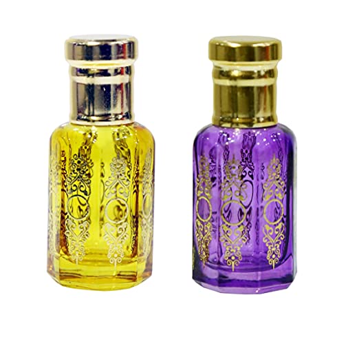 Image of Premium Kesar Chandan And Black Attar Combo He&she Collection 24ml Pack
