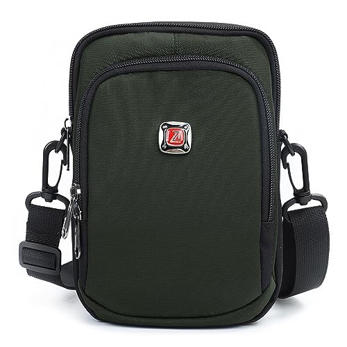 Image of Unisex Casual Fashion Multifunctional Mini Shoulder Bag Crossbody Bag Travel Passport Wallet Bag