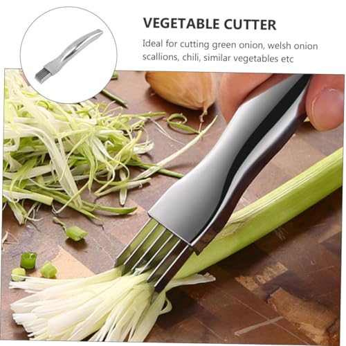 Coupe-oignons verts en acier inoxydable pour émincer les échalotes