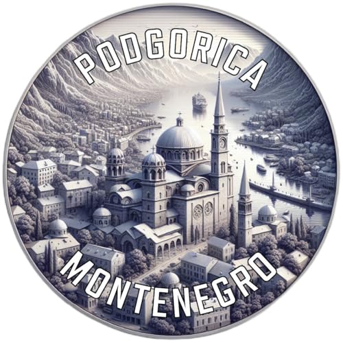 Podgorica Montenegro Mementos Souvenir Decorative Flat Magnet 3-Inch
