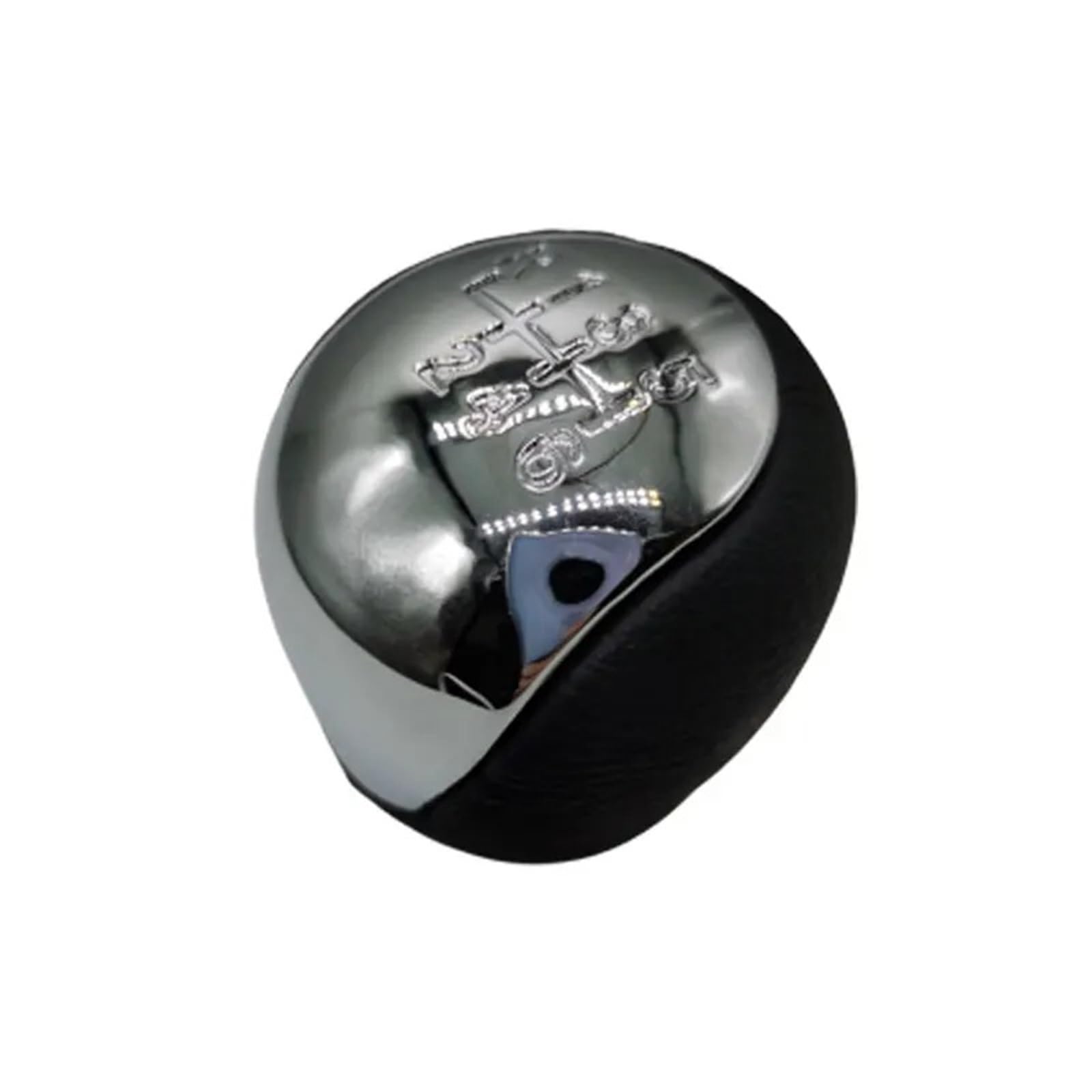 Xexjhqq 6S Chrome Gear Stick Knob For Hyundai For Elantra 2008-2012 5 6 Speed Car Shift Gear Knob Manual Mt Shifter Lever Head Handball(6S Chrome)