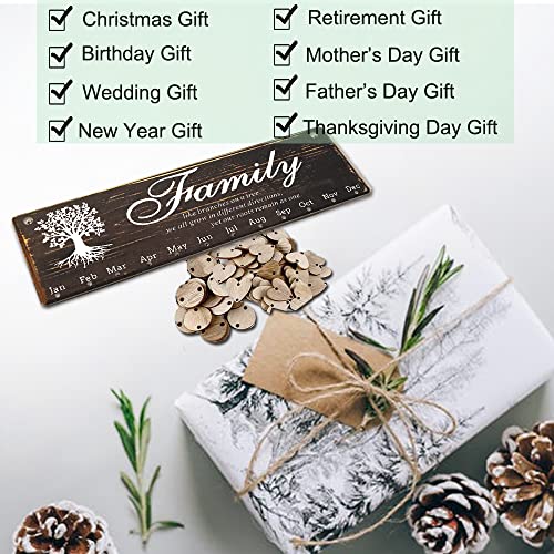 Logresy Birthday Gifts For Grandma - Family Birthday Tracker Reminder Calendar Board, Record Birthday In One Place, Best Present Ideas For Mother Day/Christmas/Birthday #TOP3