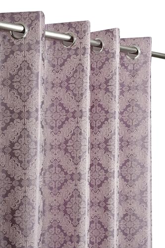 Image of Yarnis Damas Printed Room Darkening Polyester Curtains 9 Feet Long Door & Windows Living Room, Aqua Blue, Parda with Eyelets, 1 Piece