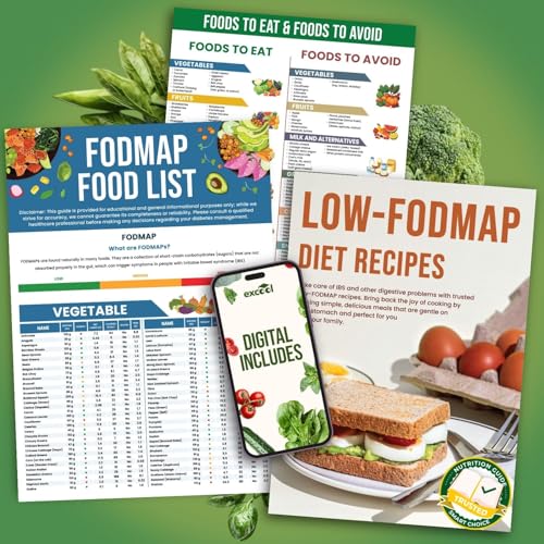 EXCOOL CLUB Low FODMAP Chart - Low FODMAP Diet, IBS-friendly