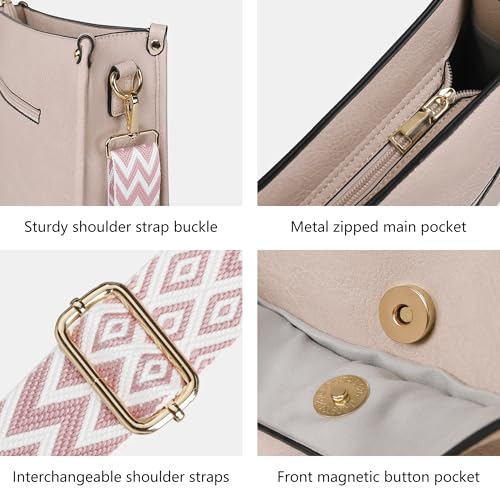 Image of TANTOMI Vegan Leather Crossbody Bags for Women Hobo Travel Purse Multi-Pocket Trendy Handbags & Womens Crossbody Bag
