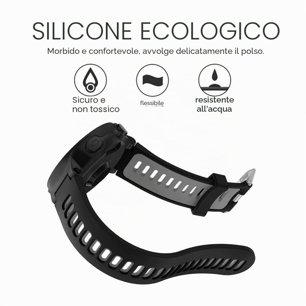 Cinturino Forerunner 735XT, Cinturini di Ricambio per polso Silicone con Sgancio Rapido per Forerunner 735XT 235 235Lite 230 220 620 630