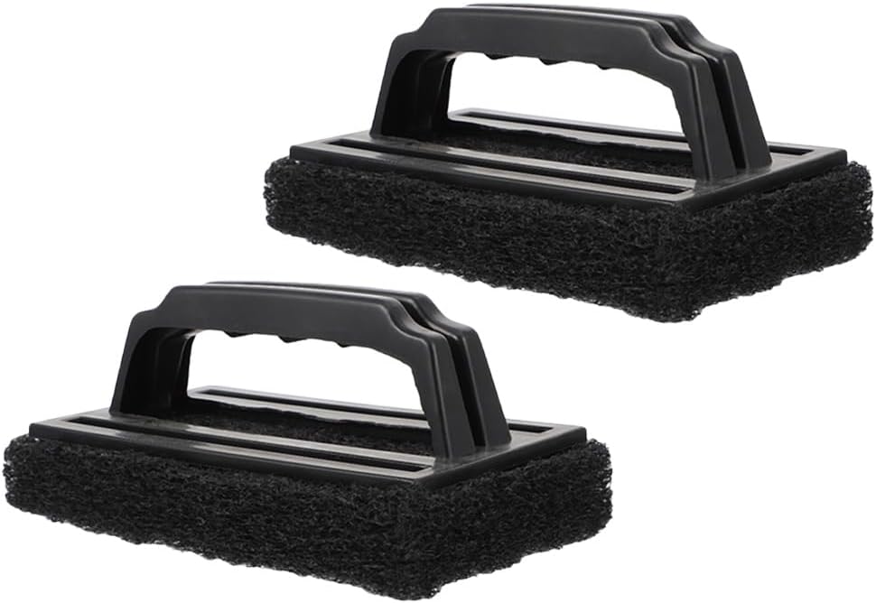 TOYANDONA 2 Pack BBQ Cleaning Brush Bristle Free Grill Cleaning Brush for Outdoor Grill Rack Non-Slip Handle Compact Cleaning Accessory for Patio Cooking
