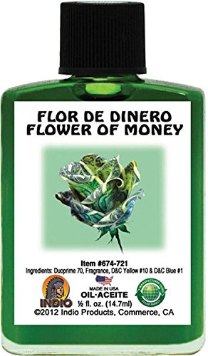 INDIO Oil- Flower of Money Flor DE Dinero 1/2oz