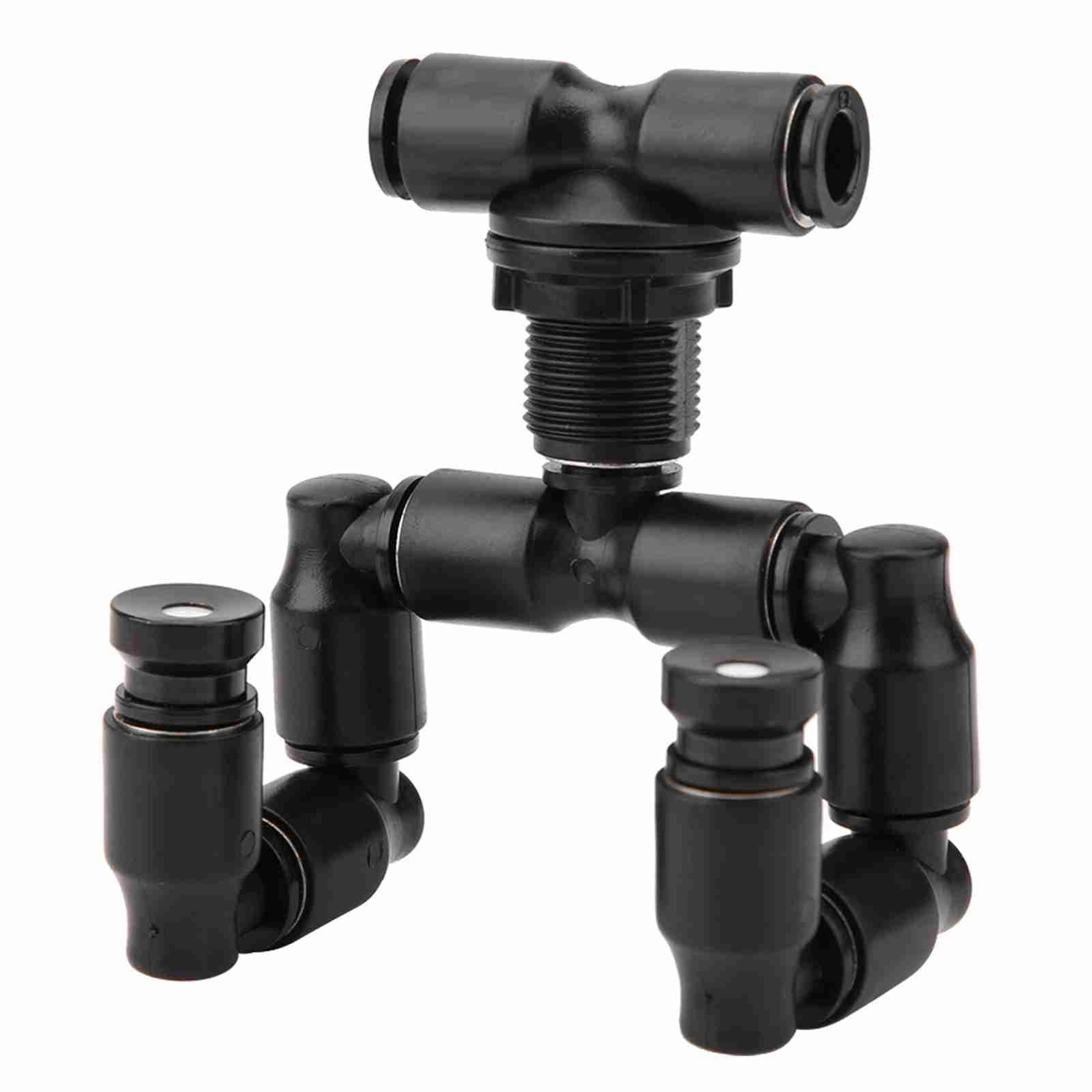 Yosoo Health Gear Reptiles Fogger Mist Sprinkler, Forest Tank 360 Acquario Regolabile Connect 1/4in Tub Pet Cooling System Pond Foggers
