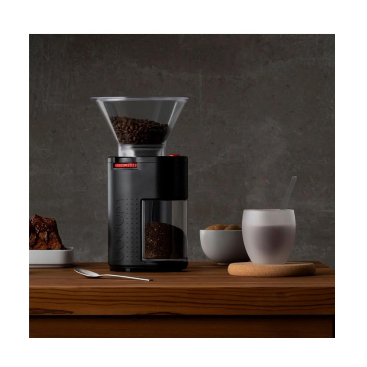 Bodum 11750-01EURO Bistro - Molinillo de café eléctrico - Muela (acero inoxidable, 160 W)