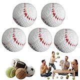 HackySack 5 Stück Handgefertigte Strick-Baseball-Fußsacksäcke, weiche Häkel-Jonglierbälle für Kinder und Anfänger, Sport-Kickbag für Indoor-Spielen