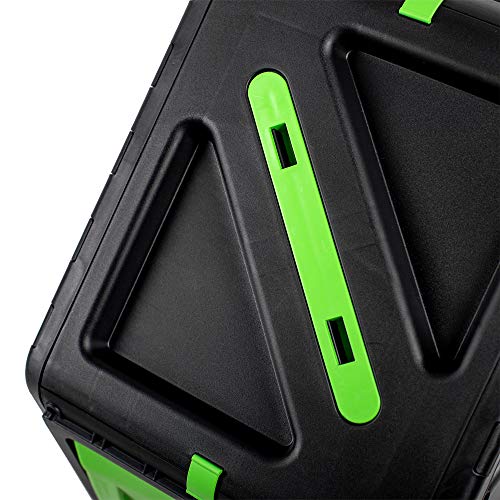 UPP Trommel-Komposter 70 L | Schnellkomposter, Composter für Bio- und Garten-Abfälle | Gartenkomposter inkl. interne Belüftung - beschleunigt Herstellung von Kompost, Bio-Dünger | schwarz-grün - Image 7