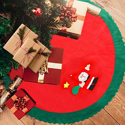 AmzKoi Gonna Verde in Peluche per Albero di Natale...