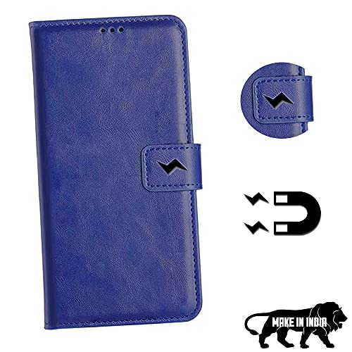 Image of METOO Flip Cover for Oppo F21 Pro 5G flip Cover | Oppo CPH2341 flip Cover | Blue