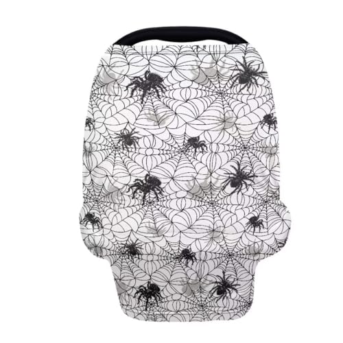 Image of Coldinair Spider Web Multifunctional Nursing Cover Multi Use Cover for Baby Car Seat Canopy Shopping Cart Cover,Stroller Cover