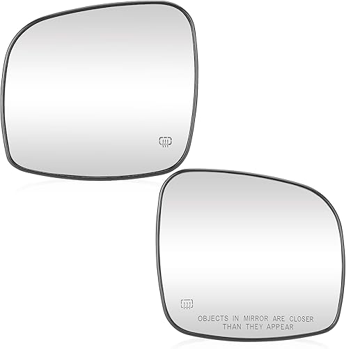 Juego de espejos calefactables laterales para Chrysler Town&CountryDodge Grand CaravanRAM CVVolkswagen Routan 2008-2020, reemplazo 68026176AB