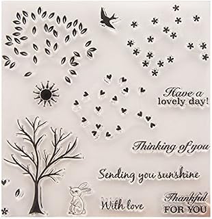 KOFUN DIY Scrapbooking Transparent Stamps Silicone Rubber Clear Sheet DIY Card Gift Crafts