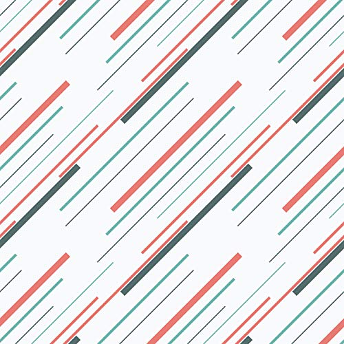 Image of DWELLSINDIA Diagonal Stripes Self Adhesive Wallpaper Waterproof, Scratch Resistant, Laminated 41cm x 244cm