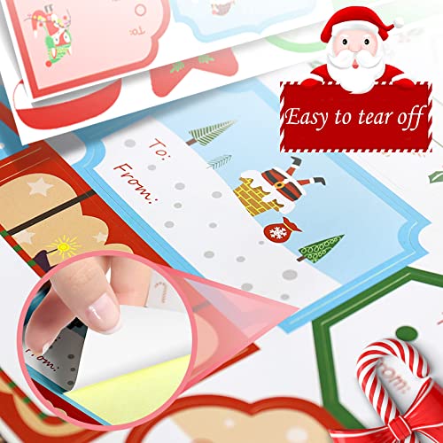 Autocollants De Noël, 112 Pièces D'Autocollants De Noël Pour Cadeaux
