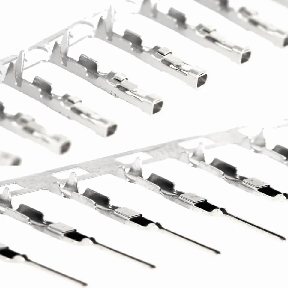 DUTTY 100 works 2.54mm 18-24awg Male and Female Pins Connector Kit Dupont Jumper Wire Cable Pin Crimp Terminal Connector for Connector Housing Jumper Wire Cable JST XH ATX - Image 2