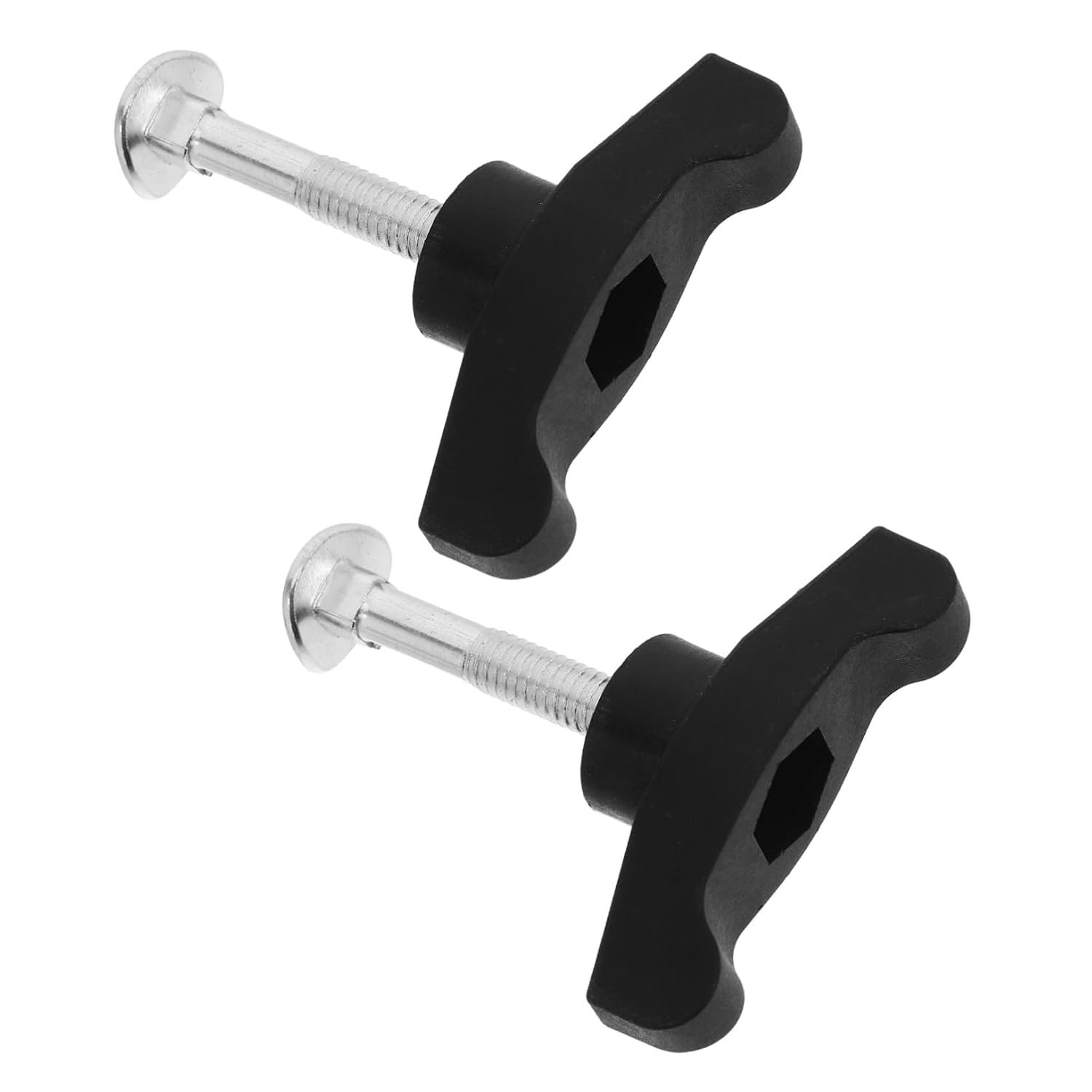 2 Sets T Handle Bolts for Lawn Mower Replacement Knobs Nuts for Models Easy Installation Versatile Compatibility with Lawn Mowers Outdoor Equipment